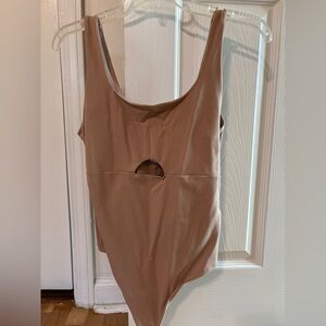 Abercrombie Tan Sleeveless Bodysuit